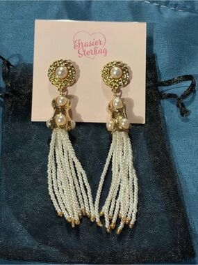 Frasier Sterling Francesca Tassel Drop Earrings NWT